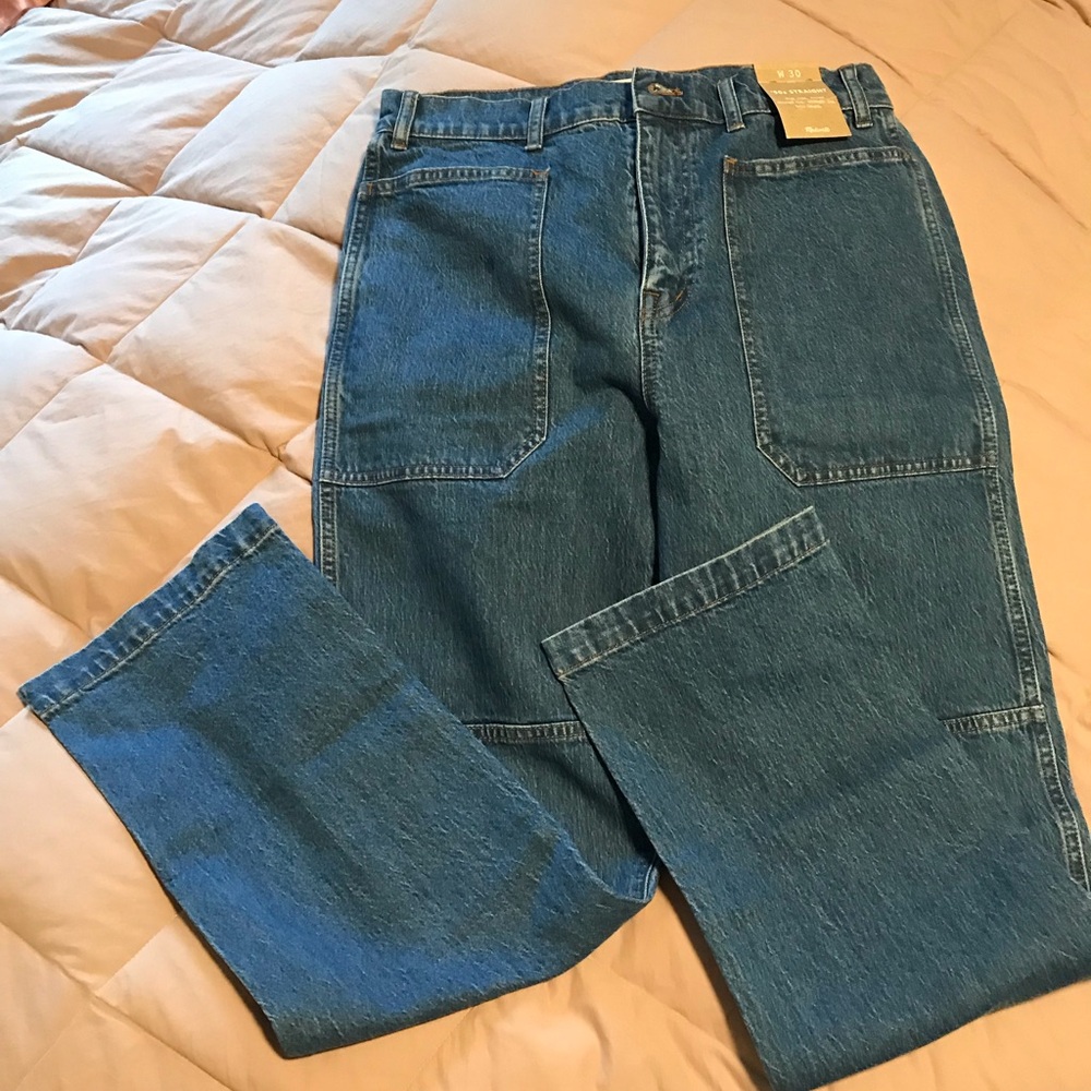 Madewell - the '90s straight utility jean in fenwood wash